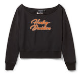 Harley-Davidson Essential Off-The-Shoulder Crew - Harley Black