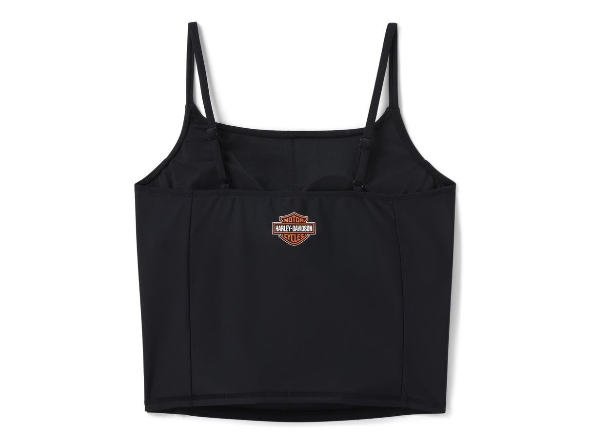 H-D® Swim Drop H Tankini Damen Shirt Top Harley Schwarz