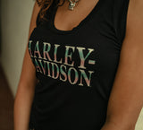 Harley-Davidson Women's Ombre Bling Tank - Harley Black