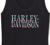 Harley-Davidson Women's Ombre Bling Tank - Harley Black