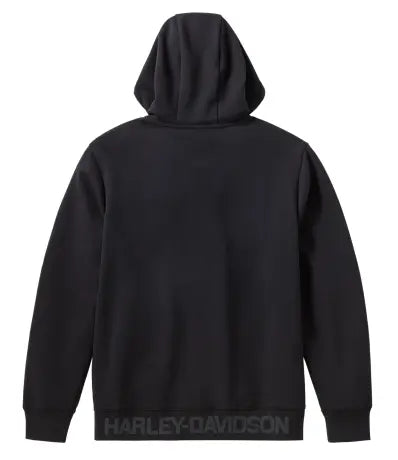 Harley-Davidson Zip Hoodie H-D Tech Gaiter schwarz