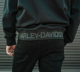 Harley-Davidson Zip Hoodie H-D Tech Gaiter schwarz