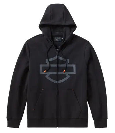 Harley-Davidson Zip Hoodie H-D Tech Gaiter schwarz