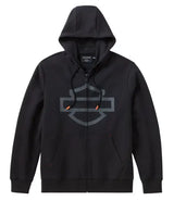 Harley-Davidson Zip Hoodie H-D Tech Gaiter schwarz