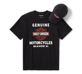 Bar & Shield Mütze- und T-Shirt-Geschenkset für Herren