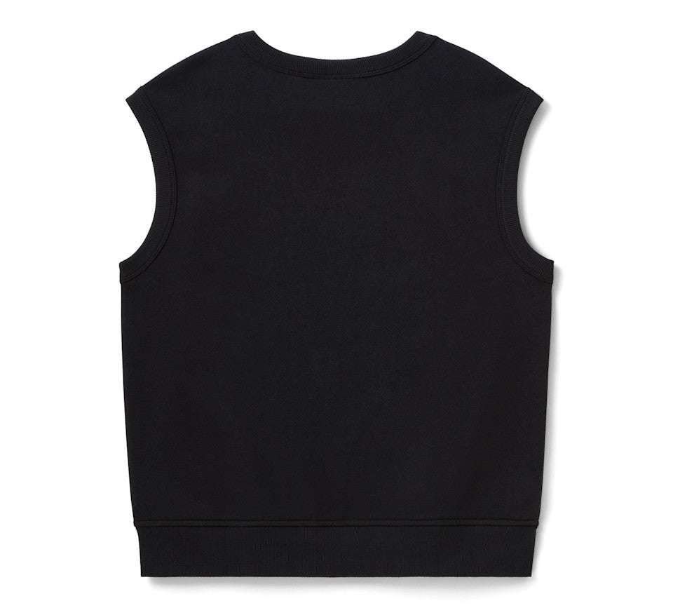 Willie G Skull Bling Sleeveless Crew für Damen - Harley Black