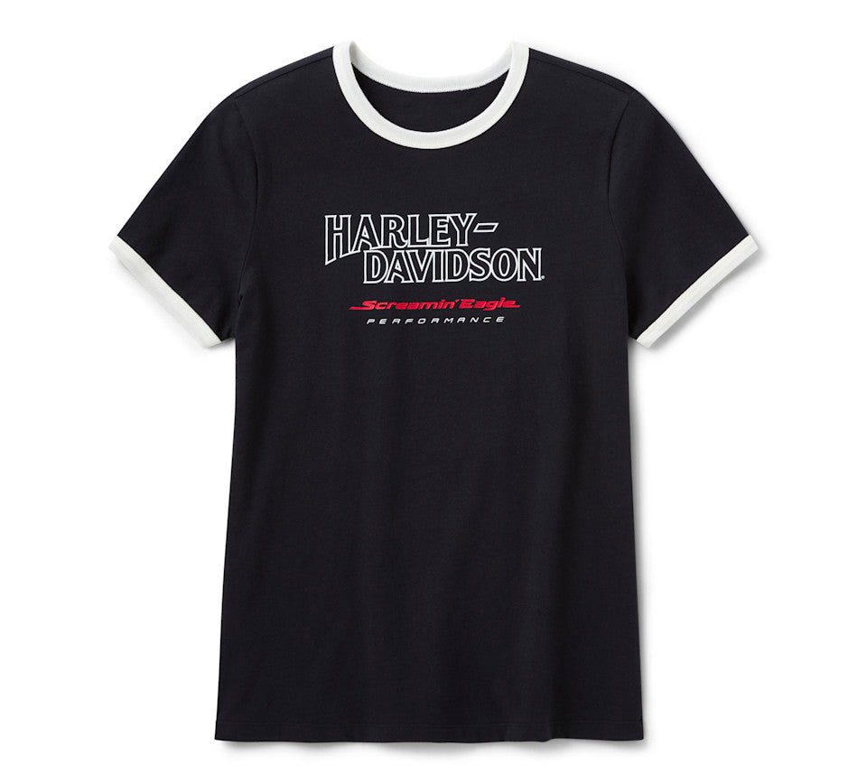 Screamin' Eagle Drop H Ringer T-Shirt für Damen