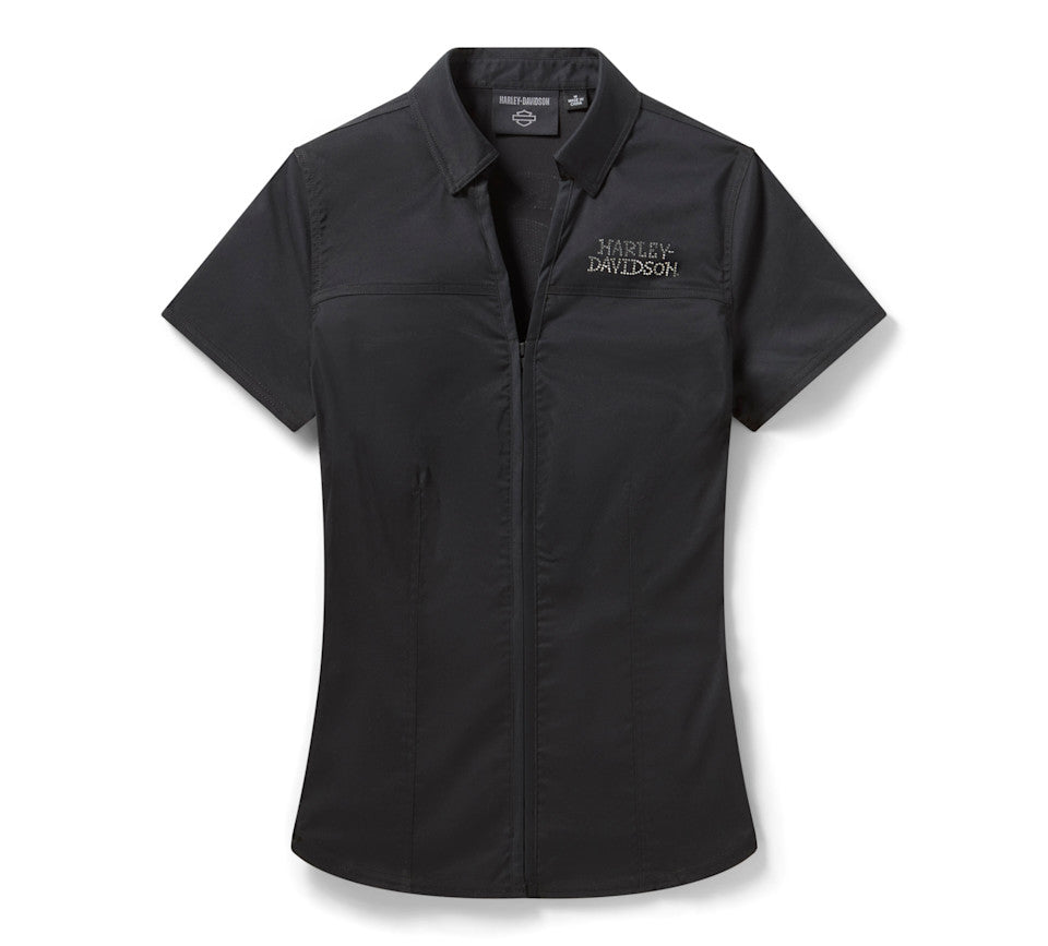 Willie G Bling Garage Shirt für Damen Willie G Bling Garage Shirt für Damen Willie G Bling Garage Shirt für Damen - Harley Black