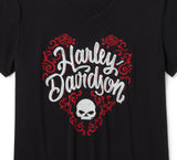 Harley-Davidson Damenshirt "Bling Roses"