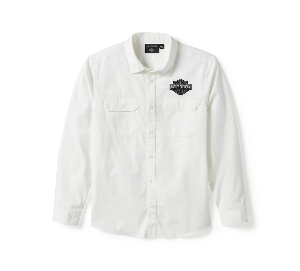 Harley-Davidson Bar&Shield Hemd - Bright White