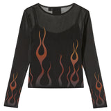 Harley-Davidson Damen Meshtop "Flames for Days"
