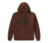 Harley-Davidson Plaid Lined Zip Hoodie - Coffee