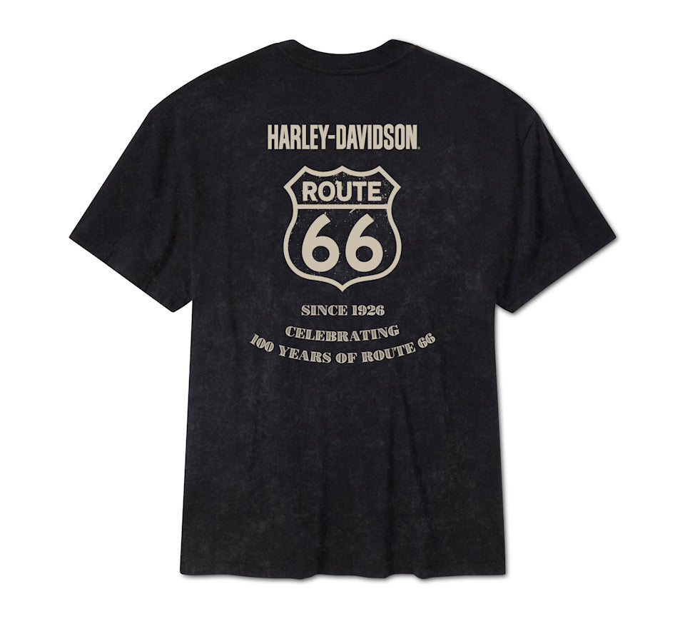 H-D Route 66 Anniversary Short Sleeve T-Shirt für Herren