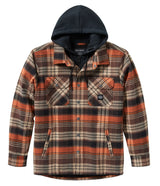 Harley-Davidson Shirt Jacket Bar & Shield Hooded Black/Brown