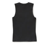 Serpent Rose Bling Ribbed Tanktop - Harley Black