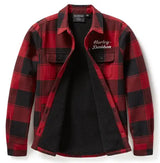 Harley-Davidson Damen Hemdjacke "Buffalo" Check rot/schwarz