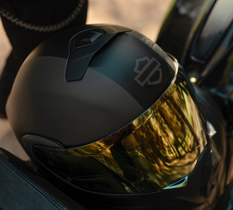 Harley-Davidson Klapphelm Evo X17 ECE matt schwarz/oliv