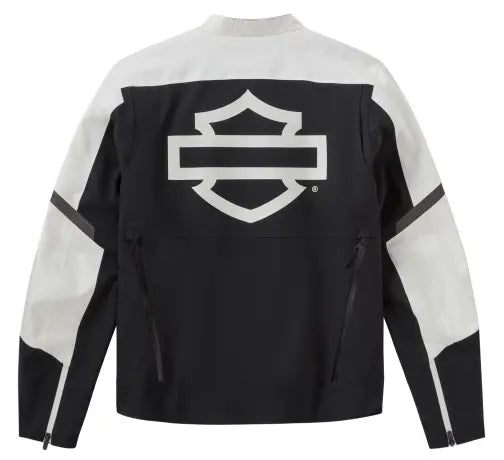 Harley-Davidson Motorradjacke Odyssey wasserdicht schwarz/off-white