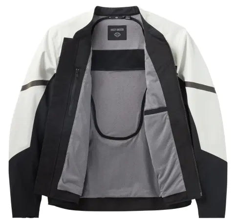 Harley-Davidson Motorradjacke Odyssey wasserdicht schwarz/off-white