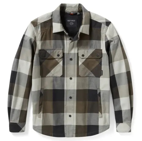Harley-Davidson Motorrad-Hemdjacke Operative 2.0 grau/oliv grün