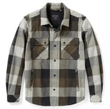 Harley-Davidson Motorrad-Hemdjacke Operative 2.0 grau/oliv grün