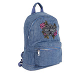 Harley Davidson Rucksack "Blue Denim & Roses"