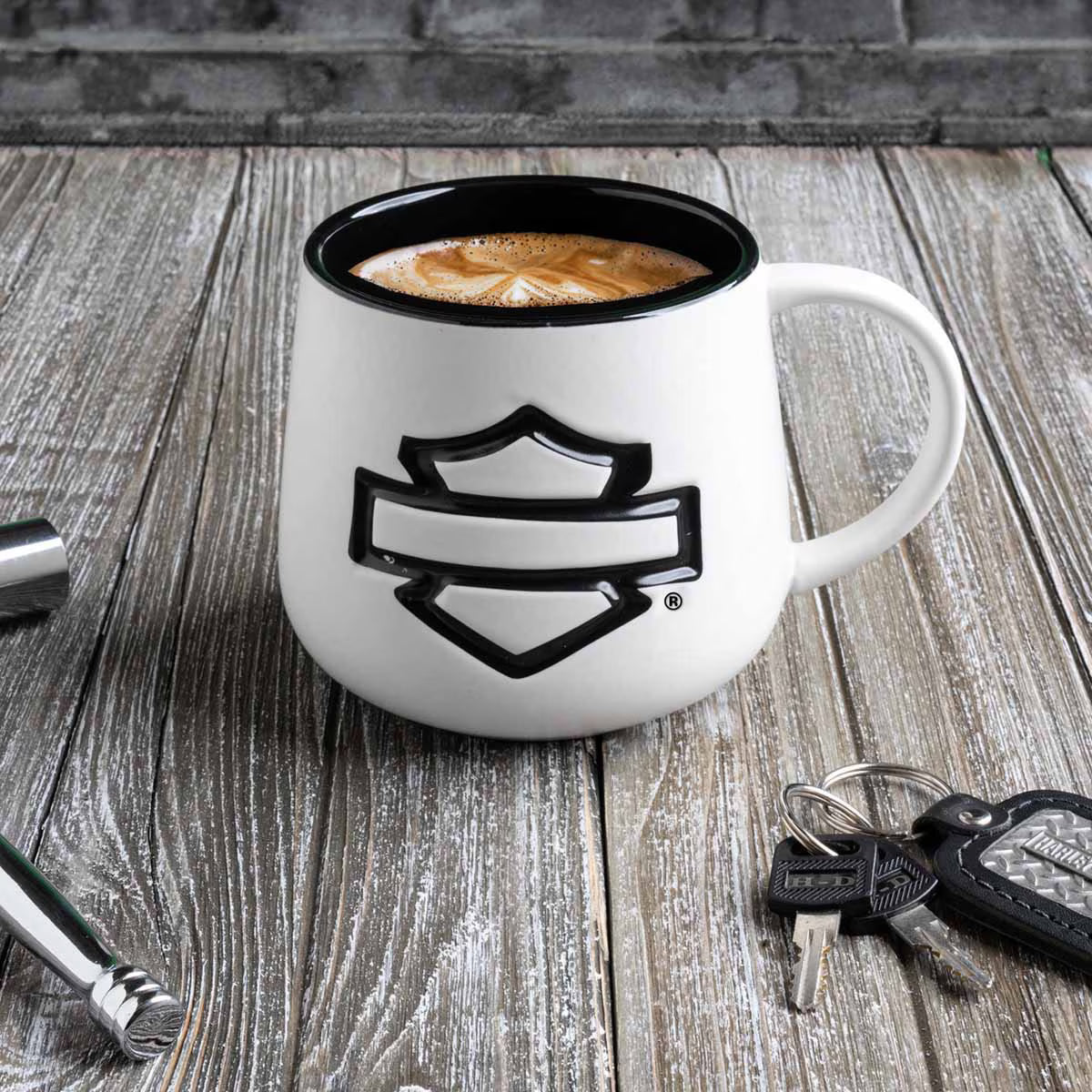 Harley-Davidson Bar & Shield Mug White