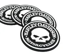 Harley-Davidson Skull Coaster Set