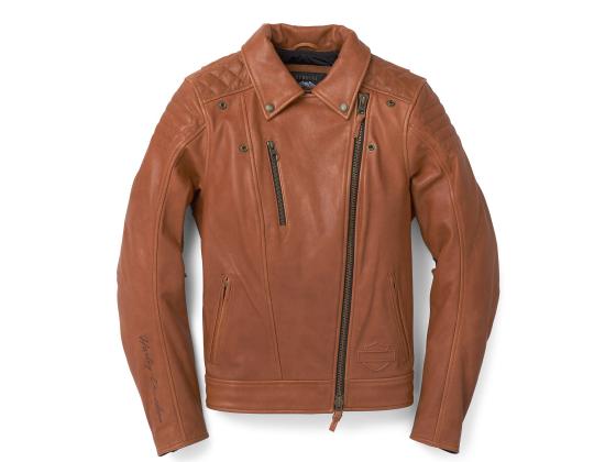 Harley-Davidson Damen Lederjacke "Bezel Biker Collar Tortoise"