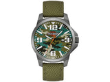 Harley-Davidson Men's B&S Camo Print Stainless Steel Watch w/Nylon Strap