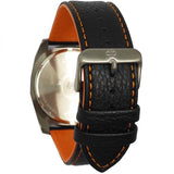 Harley-Davidson Herren Grauton Edelstahl- und Lederuhr