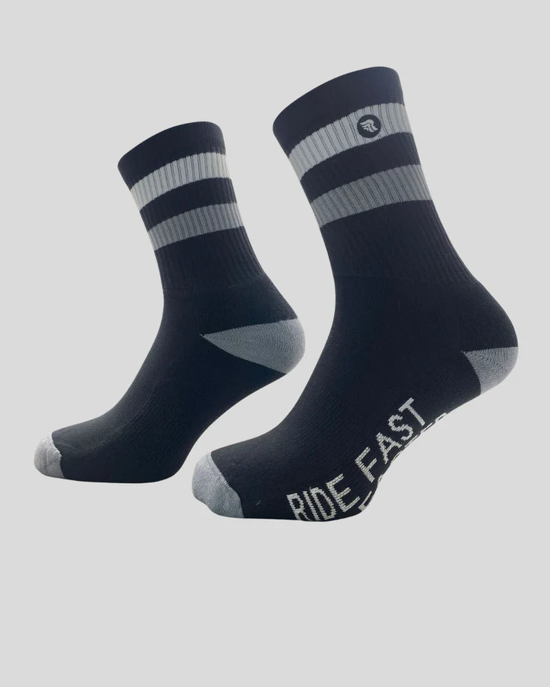 Riding Culture "Ride Fast Socks Black/Grey"