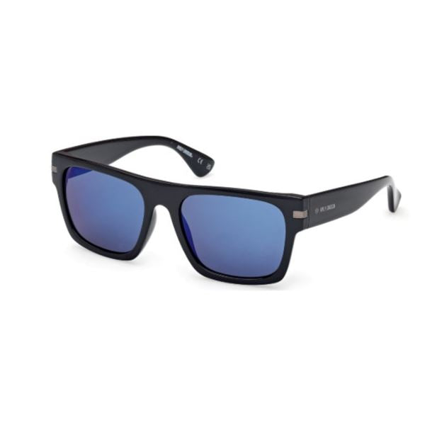 Marcolin Eyewear Fashionsonnenbrille Black / Smoke with Blue Flash