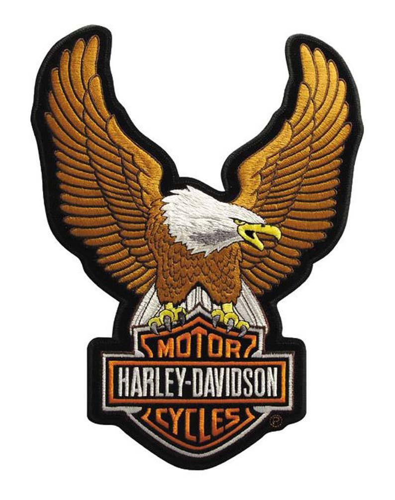 Harley-Davidson Emblem, Upwing Eagle, Nr.15 Brown XL