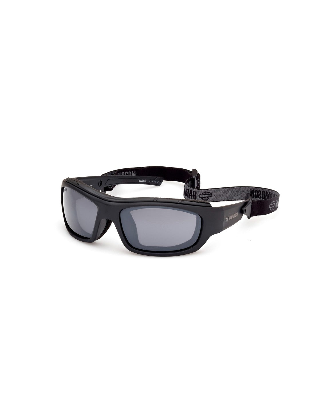 Harley-Davidson SOLDIER Motorradbrille mattschwarz/rauchverspiegelt