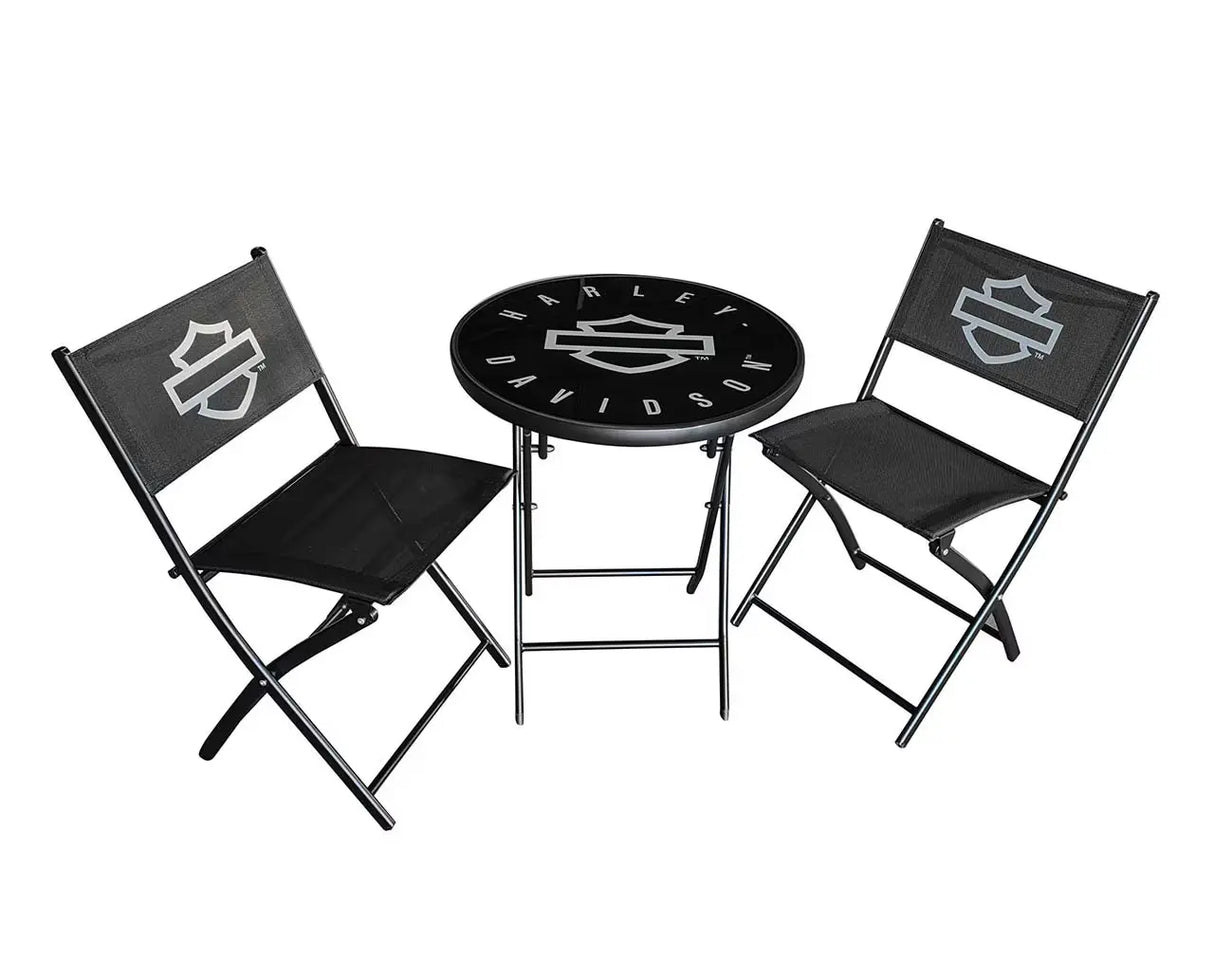 Harley-Davidson Bistrostuhl/Tisch 3er Set