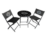 Harley-Davidson Bistrostuhl/Tisch 3er Set