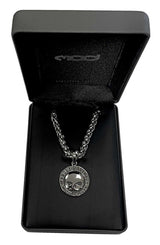 Harley-Davidson Herren Edelstahl-Willie G Schädelscheiben-Halskette 22 Zoll