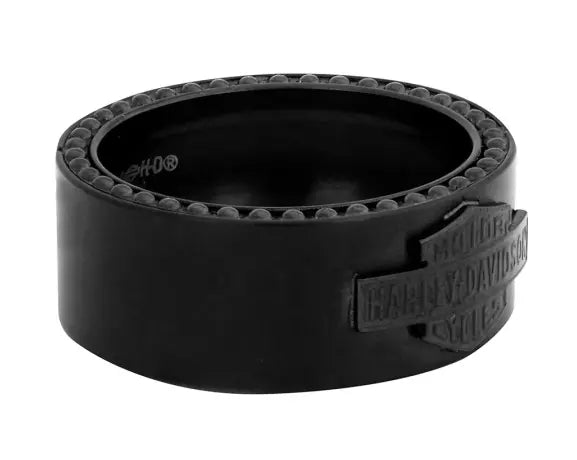 Harley-Davidson Herren Ring Bar & Shield Band Stahl schwarz