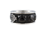 Harley Davidson Herrenring 'Multi Skull Band'