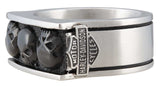 Harley-Davidson® Herren Multiple Willie G Skull B&S Siegelring aus Edelstahl