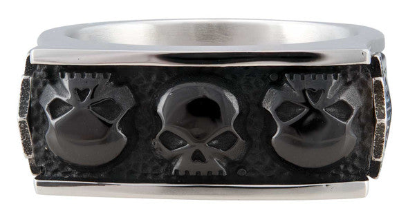 Harley-Davidson® Herren Multiple Willie G Skull B&S Siegelring aus Edelstahl