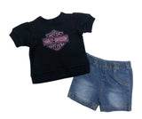 Harley-Davidson Girls Pullover & Short Set